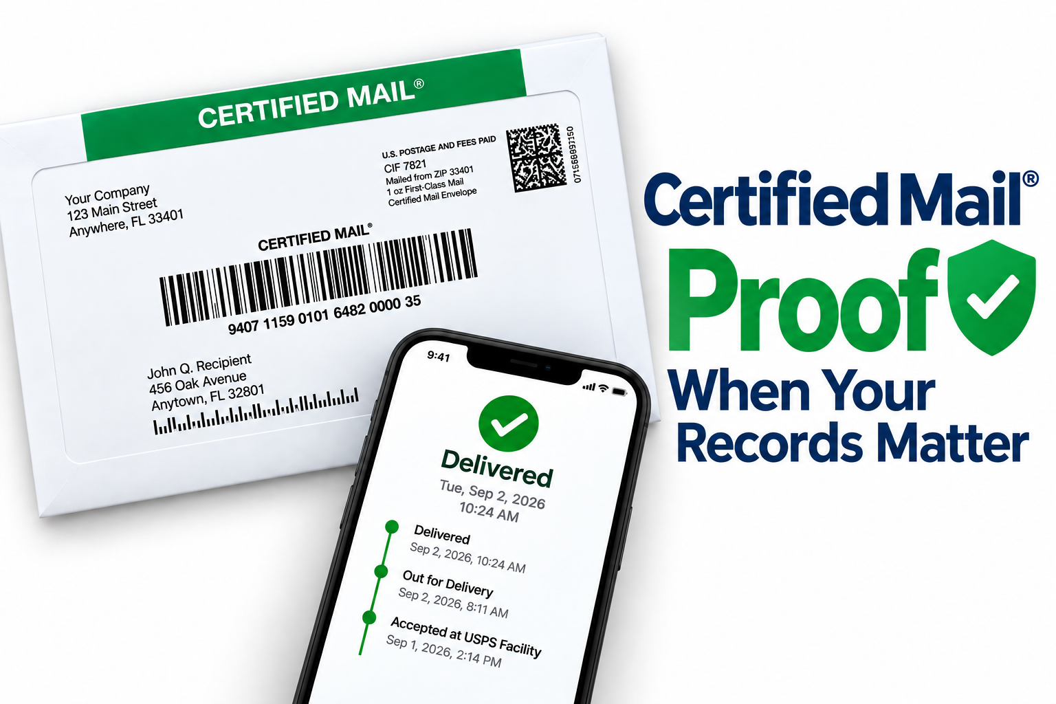 Certified Mail Compliance Proof