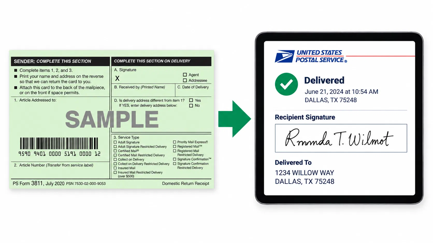 Certified Mail Labels