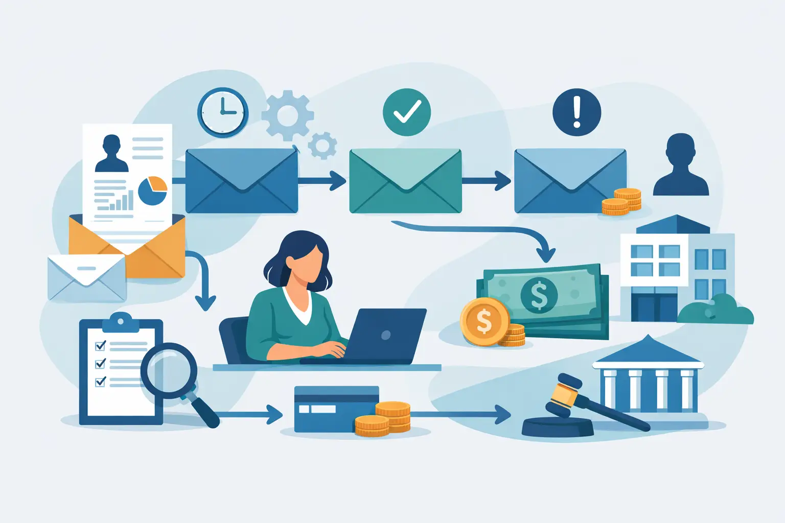 debt-collection-mailing-workflow-example | Send Certified Mail